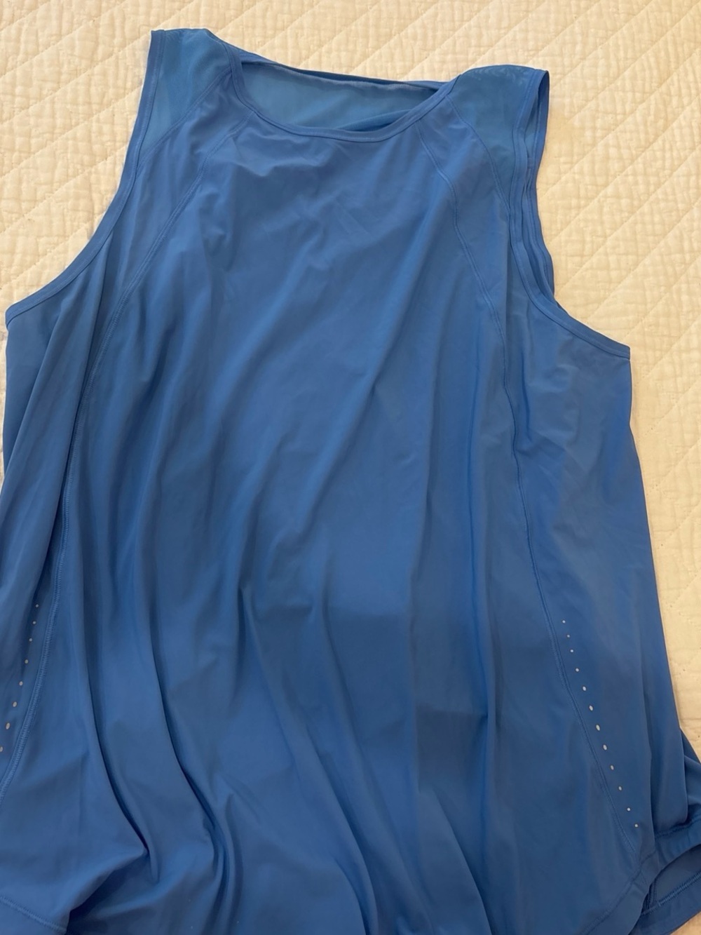 lululemon athletica cobalt blue sleeveless training tank
